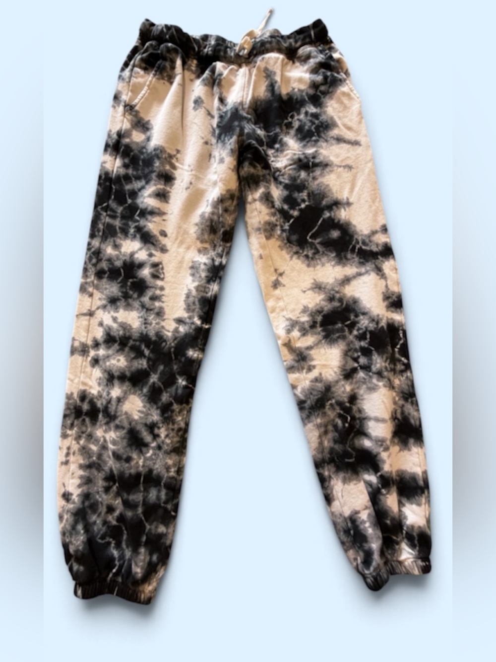 Electric & Rose Woman’s Black and White Tie-Dye Joggers